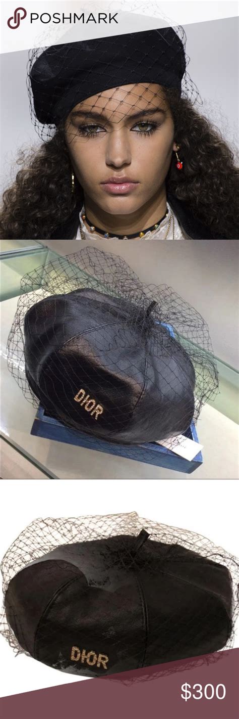 dior black leather beret price|dio beanie.